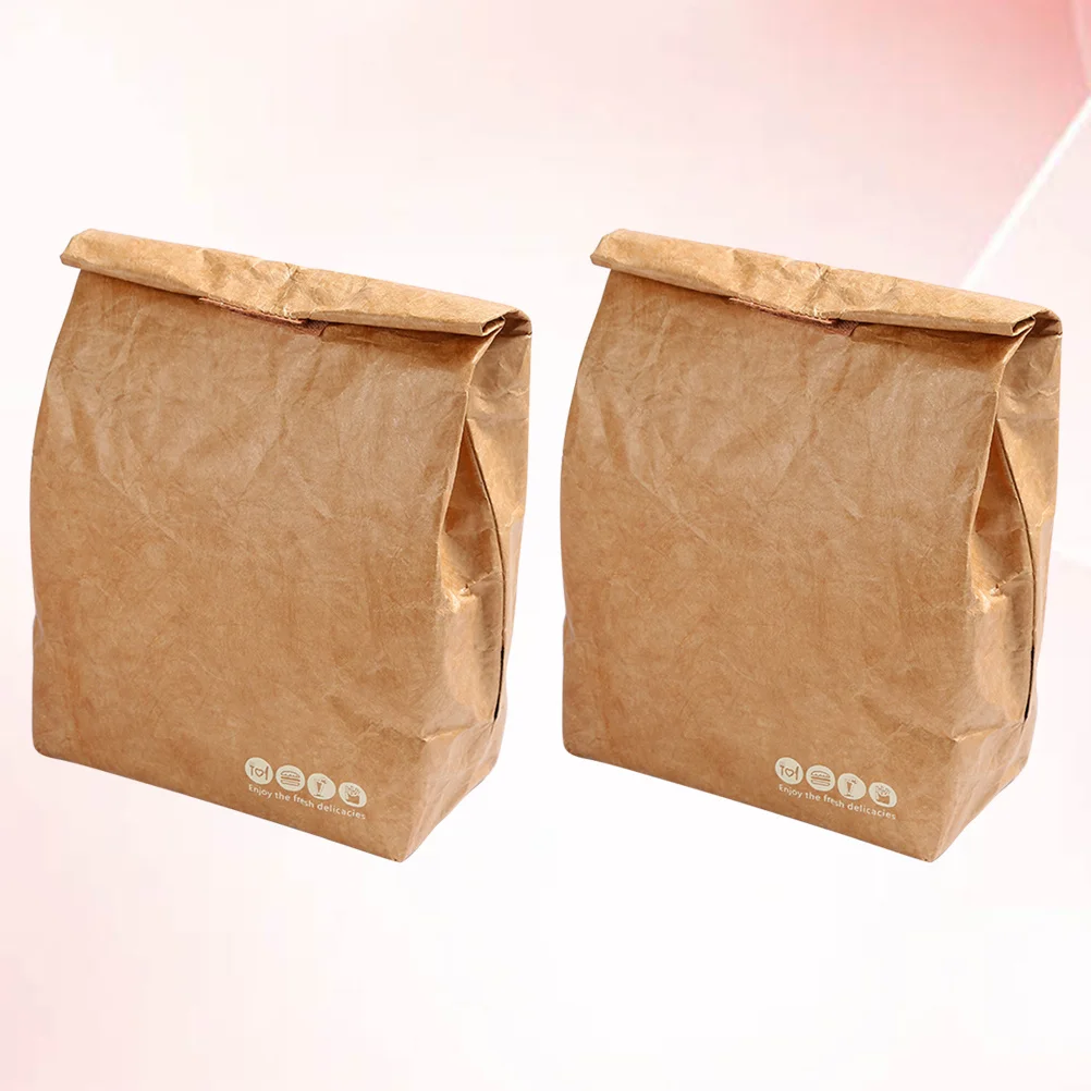 

2Pcs Practical Lunch Tote Bag Bento Pouch Eco-Friendly for Students Office Workers Lunch Tote Bag Portable Bento Pouch
