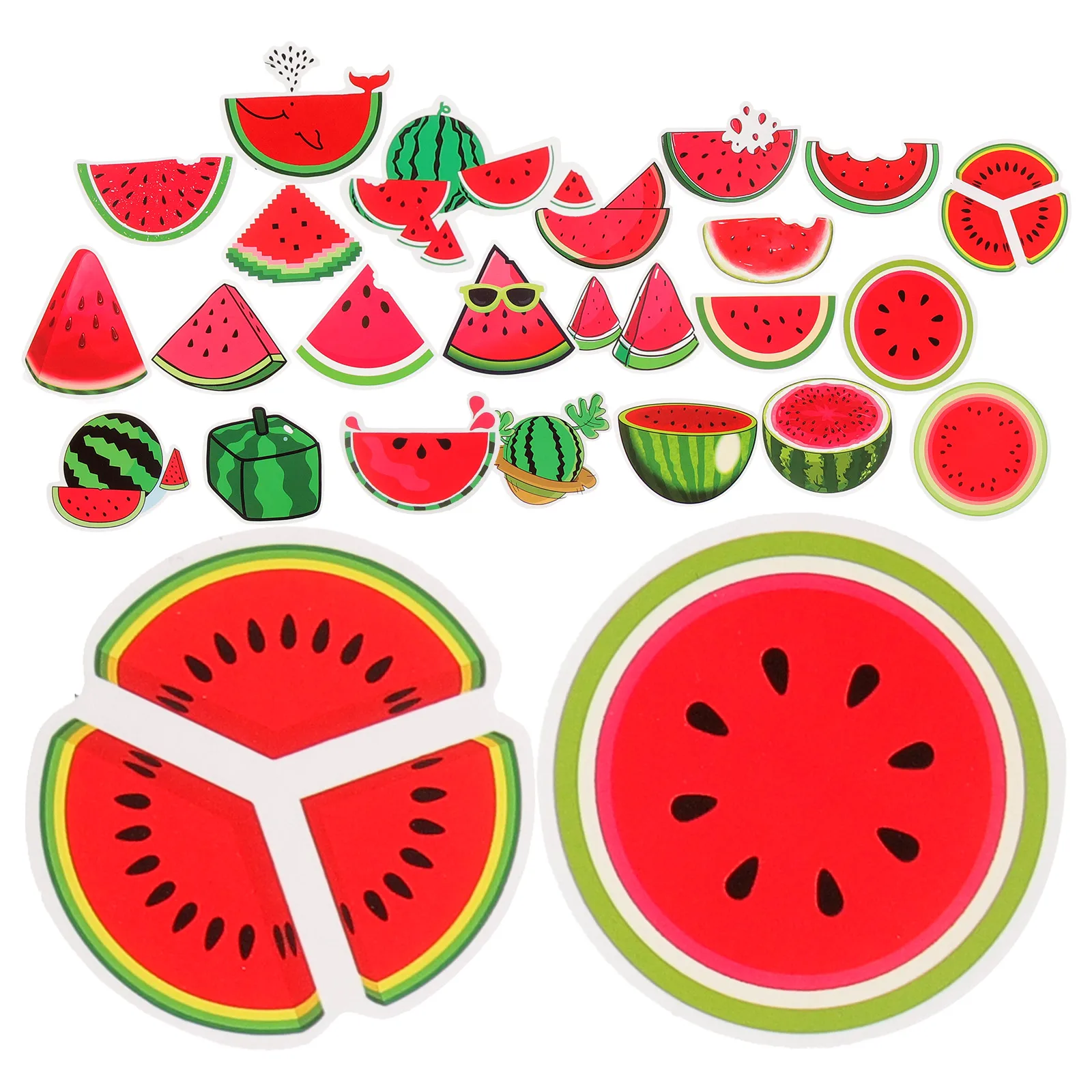 

50pcs Watermelon Decorations Party Fruits Watermelon Decor Aesthetic Decals Scrapbooks Summer Theme Cute Lightweight