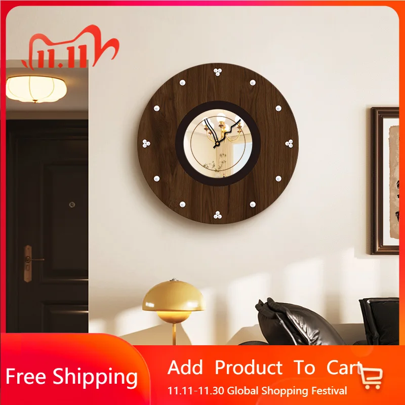 

Design Korean Wall Clock European Designer Nordic Luxury Wall Clock Round Hands Unusual Digital Metal Horloge Room Decorarion