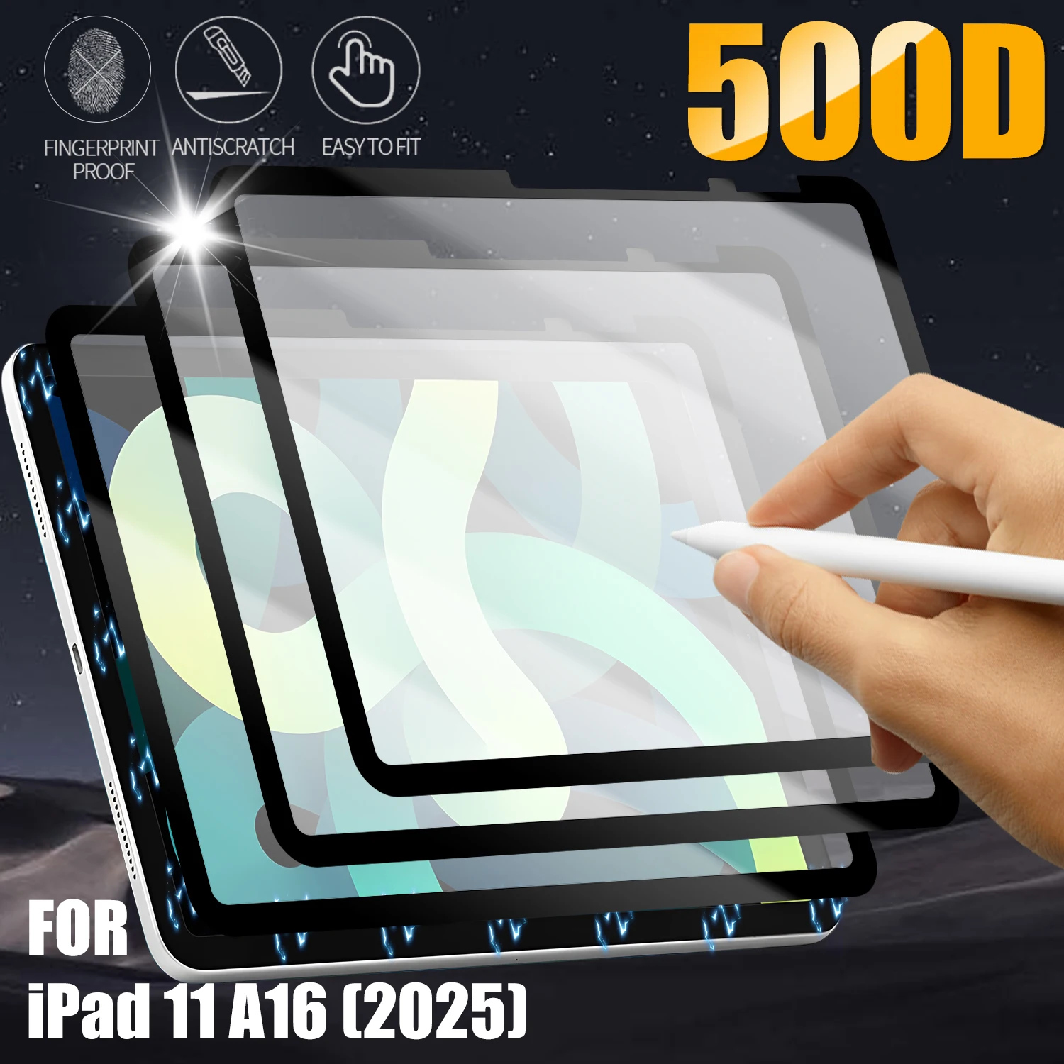 

Съемная нано-магнитная защитная пленка для планшета Apple iPad 11 A16 2025, многоразовая защитная пленка для экрана, магнитная пленка, чехол