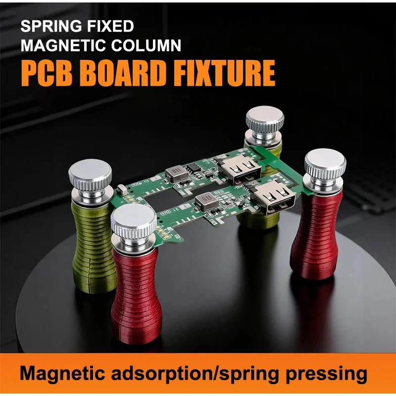 PCB Board Magnetic Fixture Column Spring‑loaded Magnetic Rome Pillar Mainboard Clamp Holder For Phone Soldering Circuit Board