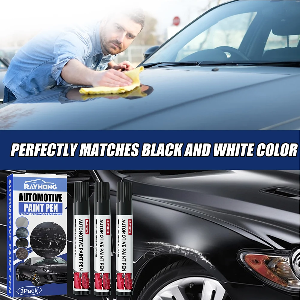 3pcs Car Scratch Remover Quick Repair Erase Scratches Pen Universal Car Scratch Removal Repair Tool for Car Maintenance Care