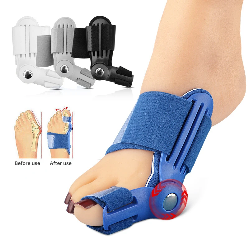 Hallux Valgus Toe Corrector Unisex Adjustable Bunion Corrector Device Rotatable Toe Separator Straightener Foot Care Tool