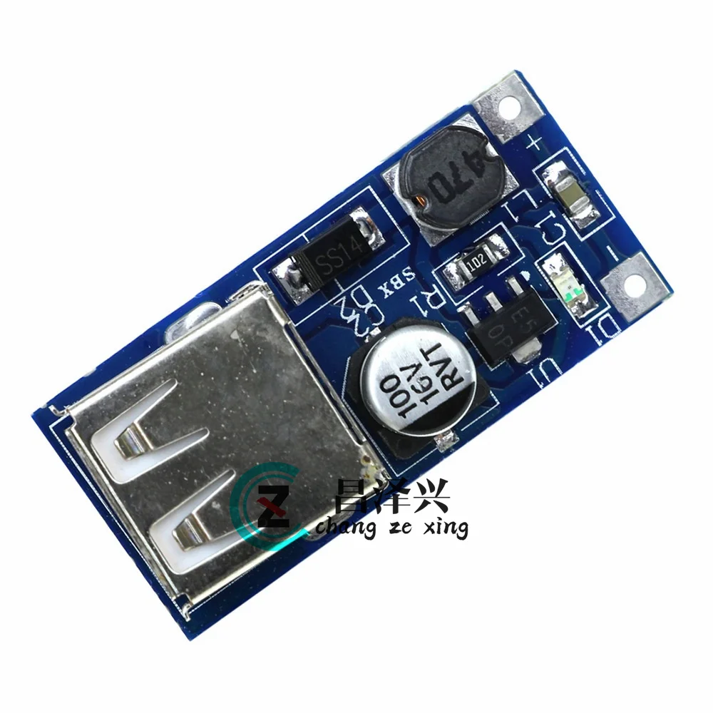 DC-DC boost module (da 0.9V a 5V) Up 5V 600MA USB Boost circuit board alimentatore Mobile boost