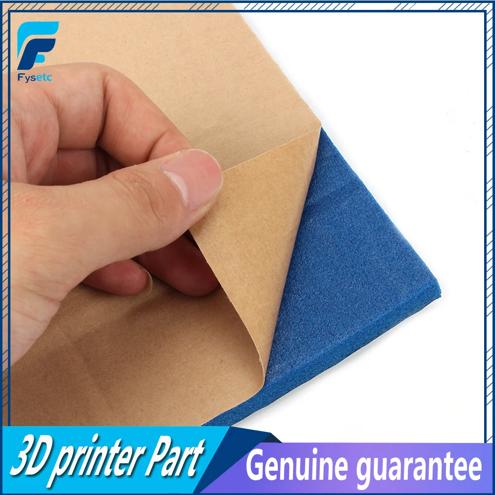 1PC 3D Printer Heat Insulation Cotton Blue 200/220 10mm Thick Heating Bed Sticker For Waohao I3 Anet A8 A2 Tronxy X2