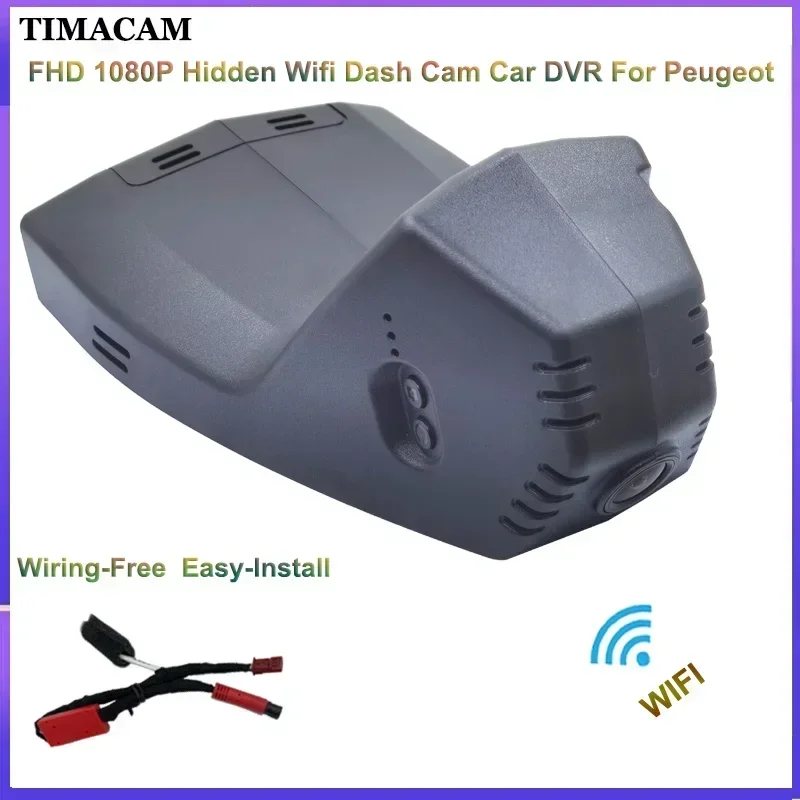 

Plug and Play HD 1080P Wifi Dedicated High quality Car-DVR DashCam For Peugeot 408 508L 360THP 400THP 2021 2022 2023