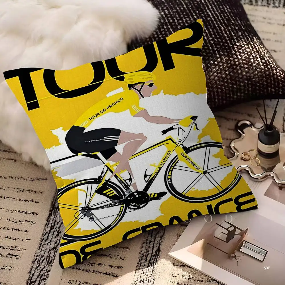 جولة F-فرنسا غطاء الوسادة المخدة المفروشات أريكة رمي وسادة ديكور المنزل المخدة #4