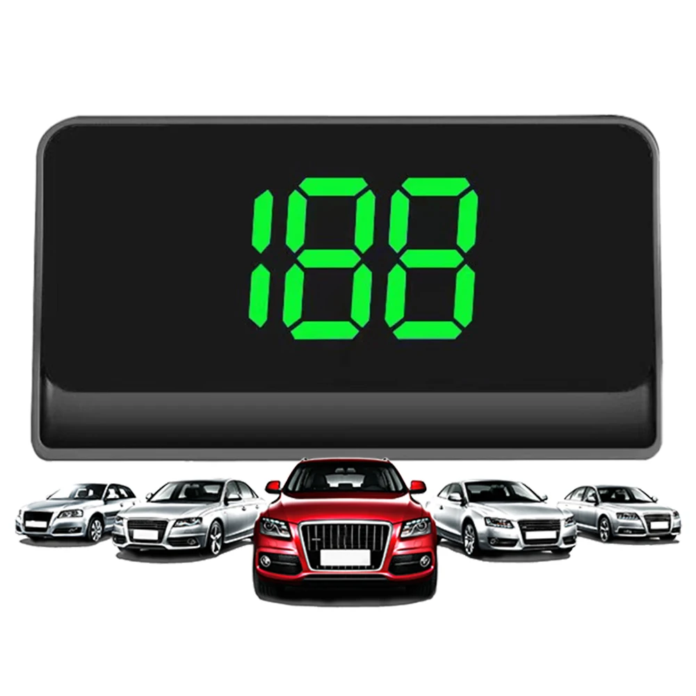

Car HUD Head Up Display Plug and Play GPS Digital Speedometer with Windshield Projection for Trucks and Vehicles