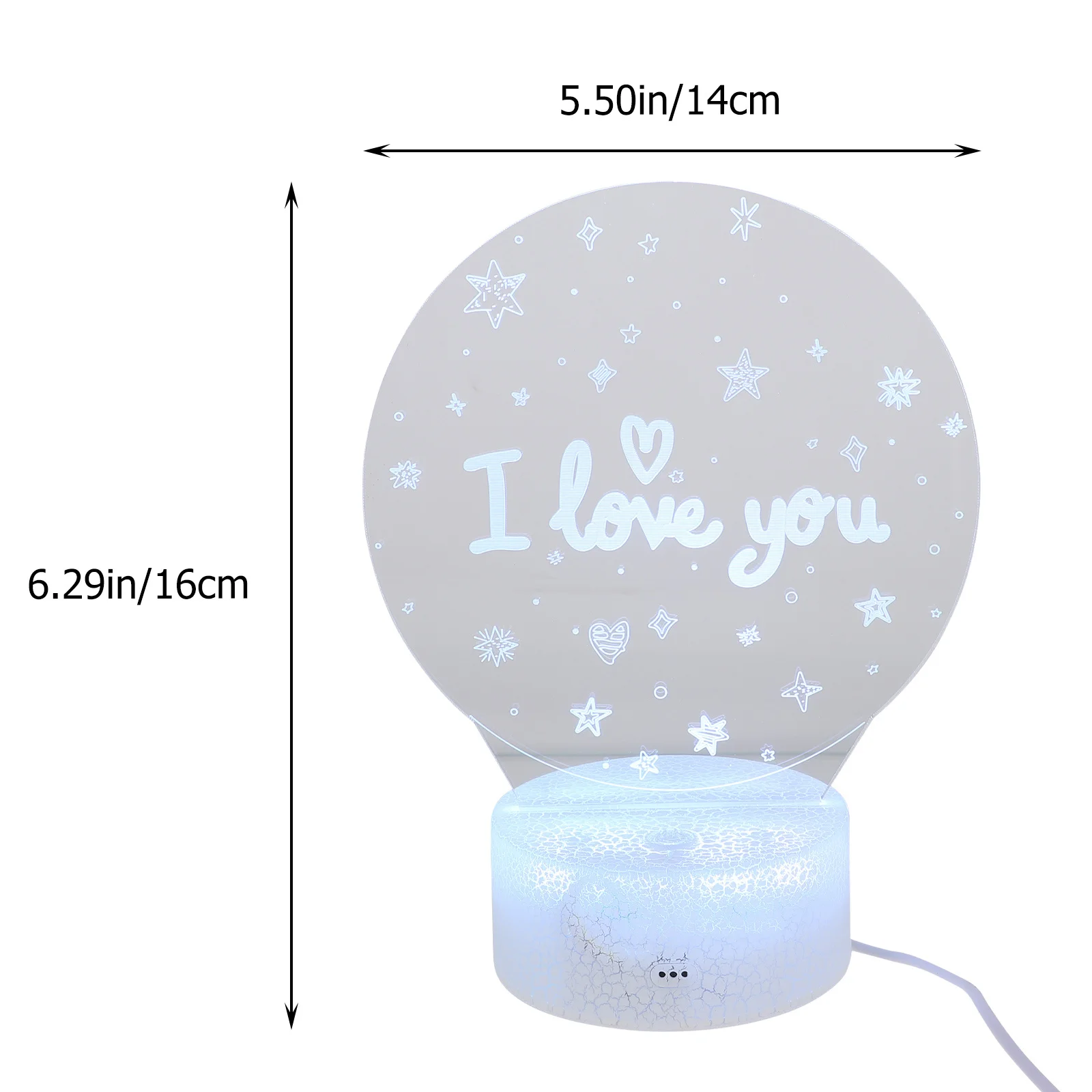 1Set Creative LED 3D Table Lamp Small Night Light Decorative Household Vision Long Service Life Fine Workmanship Good Texture