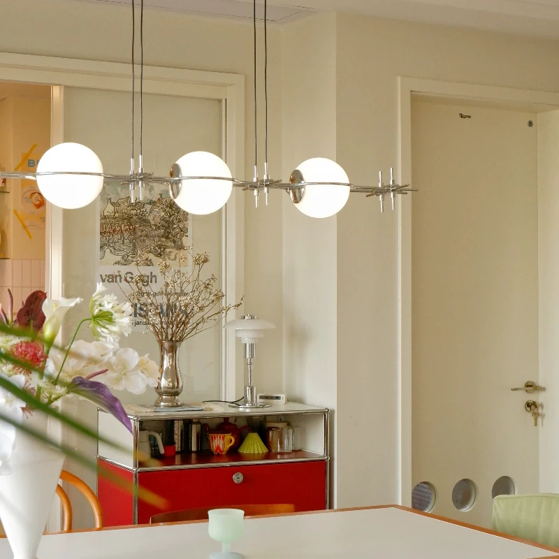 Bauhaus Circle Star Modern Minimalist Light Luxury Glass Ball Living Room Dining Room Pendant Light Fixtures Bridgelux chip