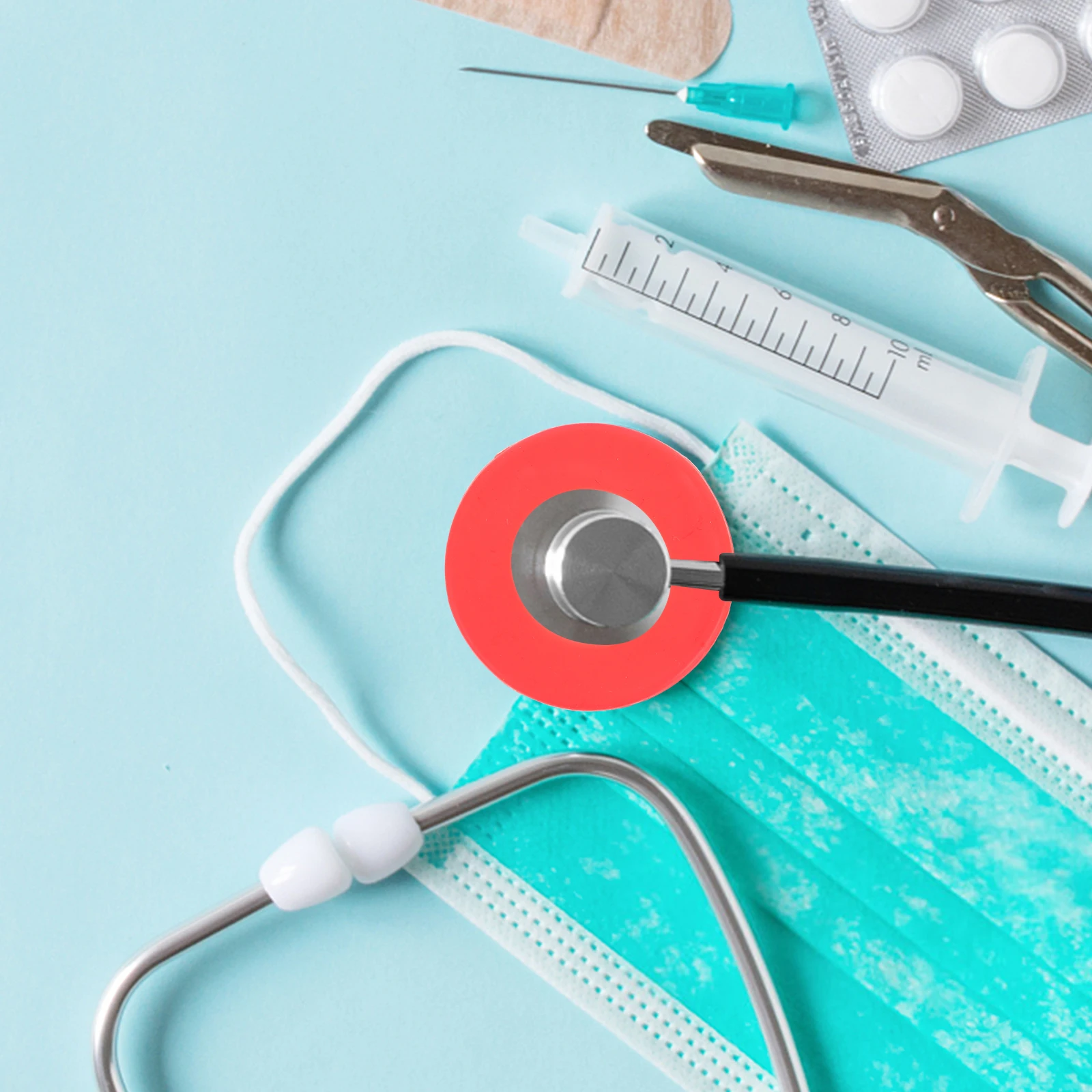 

Nursing Silicone Stethoscope Cover Nurses End Accessories Stethescope Head Protector