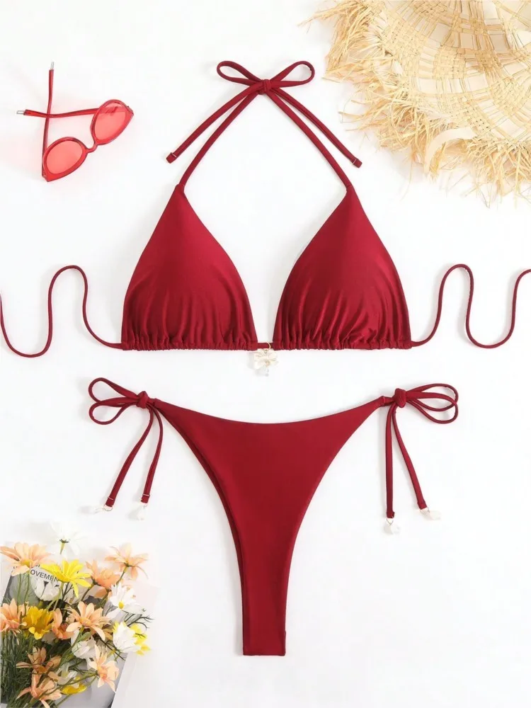 1XL-4XL Plus Size Bikini Sets Women's Push Up Large Size 3XL 4XL Swimsuit Summer Mujer Tummy Control Swimwear Bikini Sets