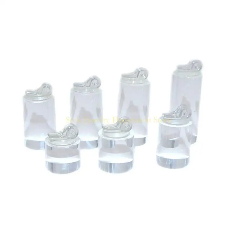

D46E прочные 7pcs Акриловые кольца Display для профессиональных ювелирных установок