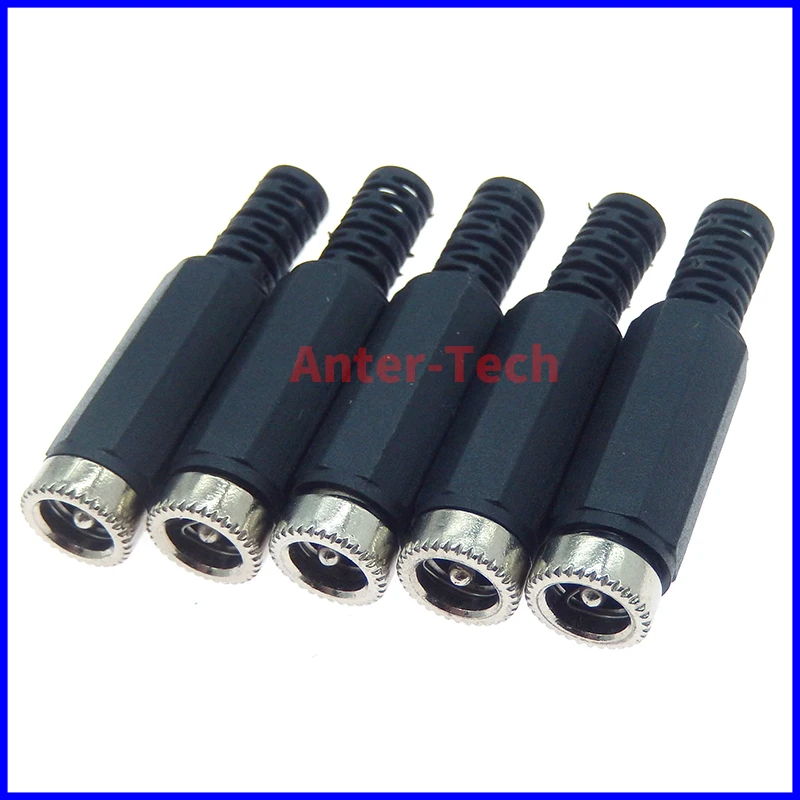 5 szt. 2,1 mm x 5,5 mm/2,5 mm x 5,5 mm żeńskie gniazdo zasilania prądem stałym Adapter złącza typu jack