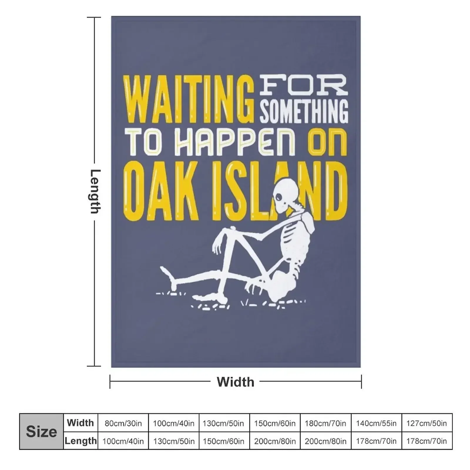 OAK ISLAND TREASURE HUNTING Oak Island Throw Blanket couch cozy soft plush fuzzy picnic outdoor blanket