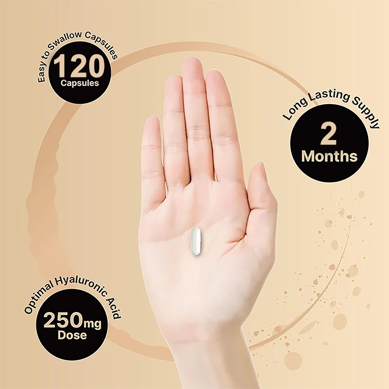 Hyaluronic Acid Capsules - Skin Hydration, Joint Lubrication, Hair and Eye Health