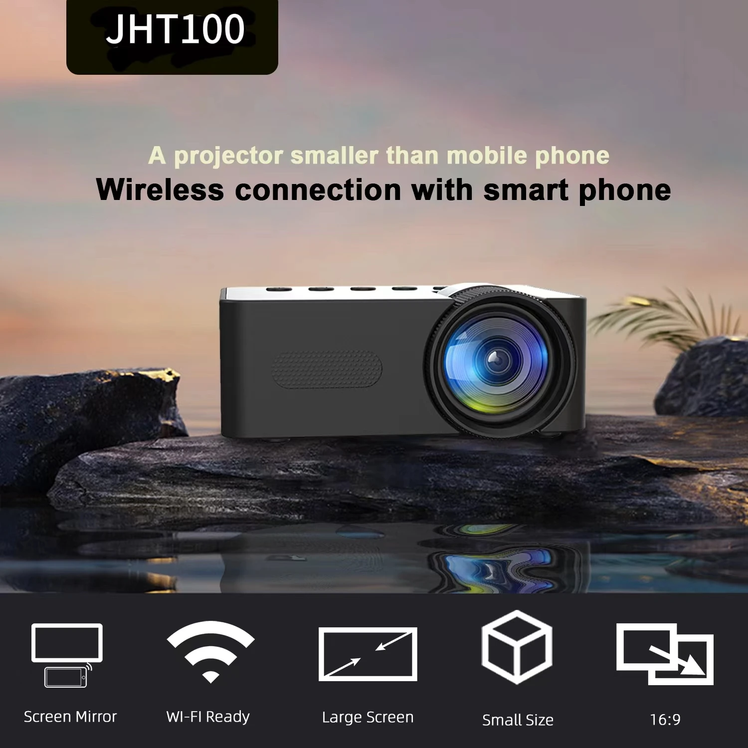 뉴 스타일 JHT100 미니 프로젝터 1080P 지원  - Home Cinema Wireless 리뷰 및 가격