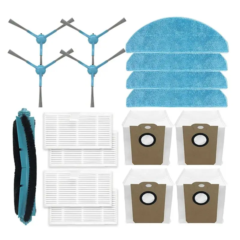 

Запасные части ABZL для робота-пылесоса Liectroux G7 AENO RC4S EVOLUTION AIRO: основная и боковые щетки, HEPA-фильтр, салфетка для влажной уборки, мешок для сбора пыли