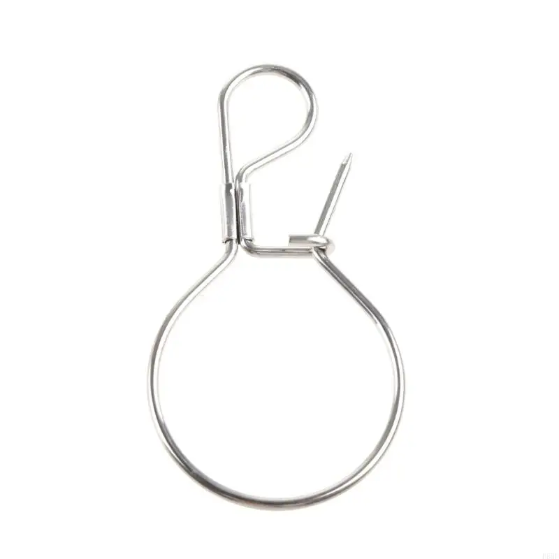 F68F Fishing Tool Lock Fish Portable Stainless Steel Belt Live Fishing Lock Buckles