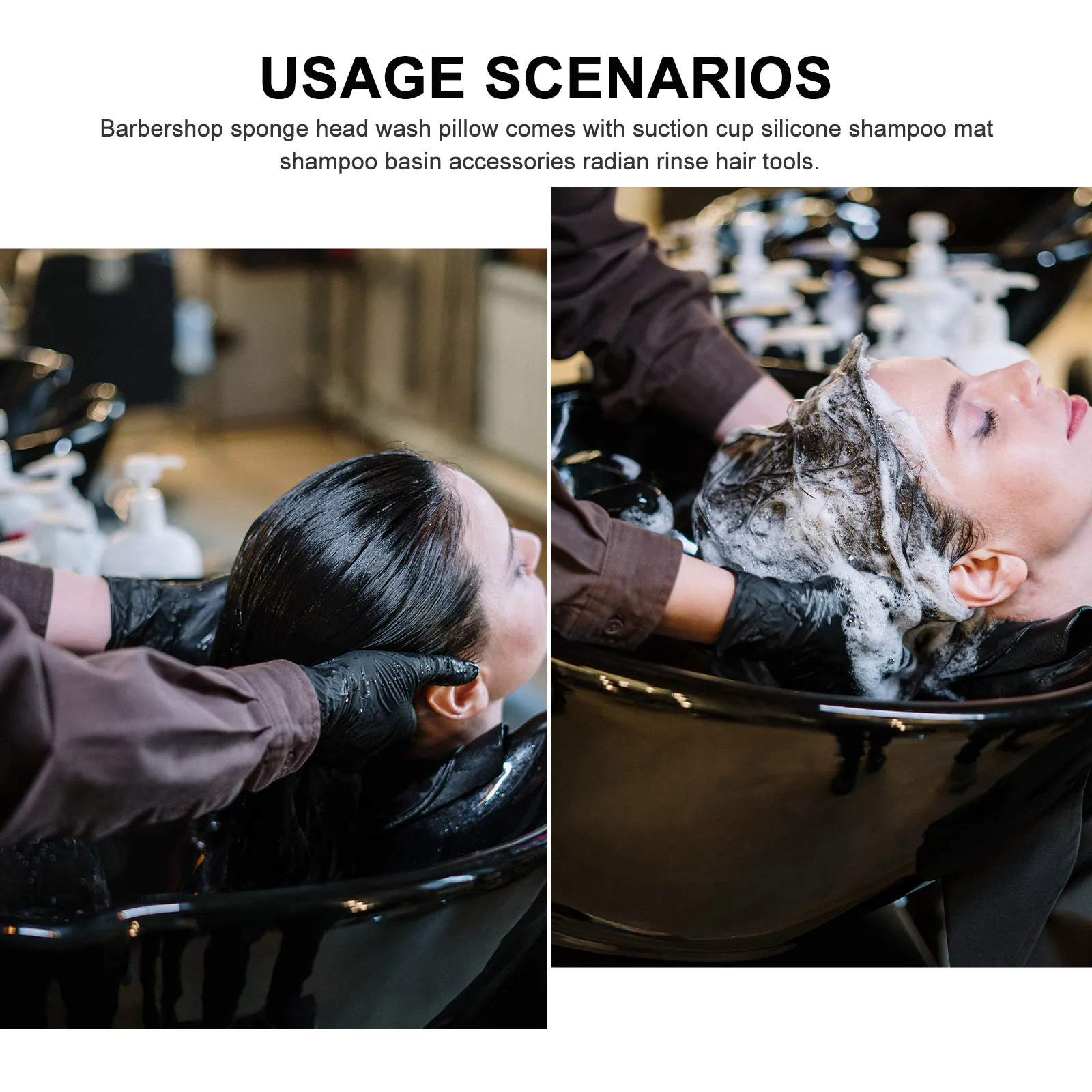 

1Pcs Salon Neck Cushion Shampoo Rest for Hair Washing Basin Ergonomic Design Comfortable Support for Client Relaxation