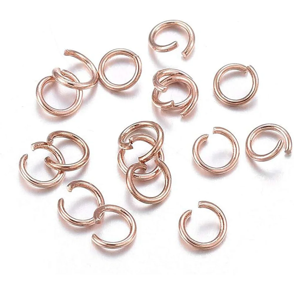

Craftdady 200pc Rose Gold Open Jump Ring Stainless Steel O Ring Jewelry Findings for DIY Bracelet Necklace Jewelry Making 5-10mm
