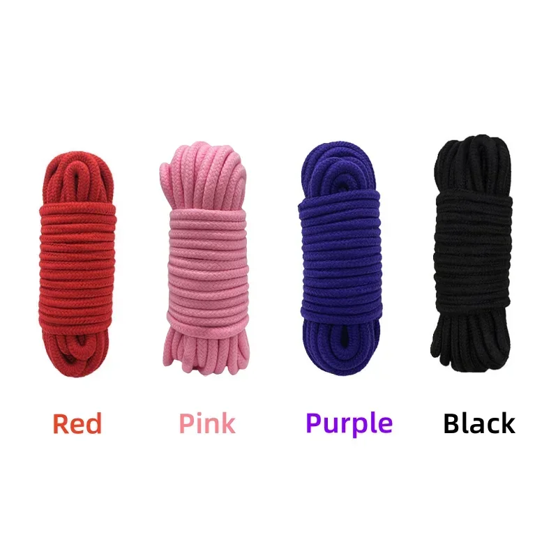 5M Cotton Rope Adult Sex Products Slaves BDSM Bondage Soft Rope Adult Games Binding Rope Role-Playing Couples Sex Toy Women