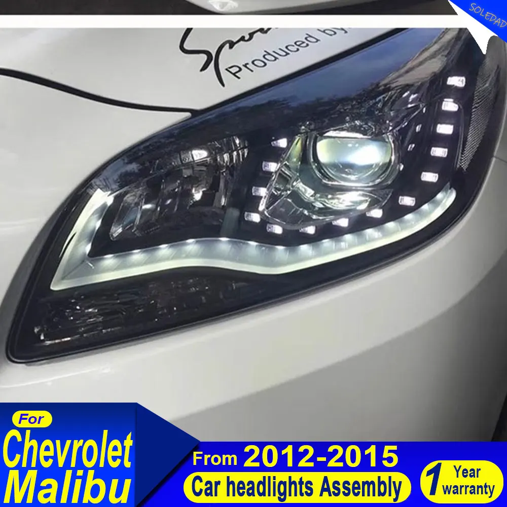 

For Chevrolet Malibu 2012 2013 2014 2015 2016 Headlights DRL Hella LED Bi Xenon Bulb Fog Lights Car Accessory Head Lamp