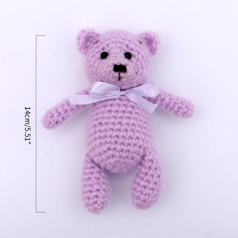 J15U الرضع التصوير الدعائم الكروشيه دمية دب الوليد استوديو الصور اكسسوارات الانتحال الدعائم استحمام الطفل حفلة الولادة ديكور