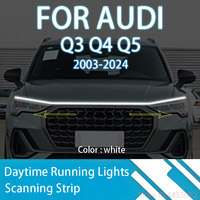 FOR\tAUDI\tQ3 Q4 Q5\t2003-2024\tNew upgrade LED Daytime Running Light Scan Starting Car Hood DRL Guide Decorative Ambient Lamp 12V