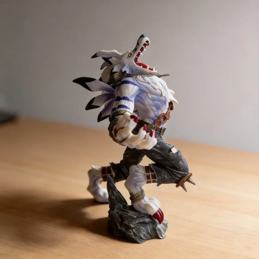 

Фигурка Digimon WereGarurumon, 21 см, коллекционная аниме-фигурка для декора рабочего стола, идеальный подарок для фанатов, высокодетализированный дизайн