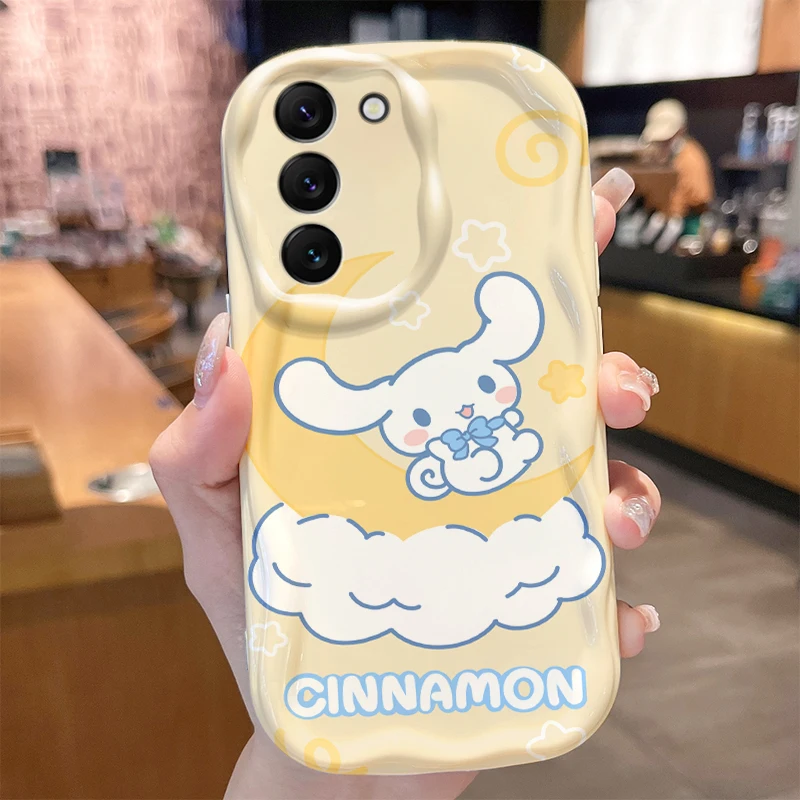 Cinnamoroll Wave Case for Samsung Galaxy S25 S24 S23 S22 S21 Ultra Plus S20 FE A73 A72 A71 A55 A54 5G A53 A52 A51 4G Back Cover - náhled 2