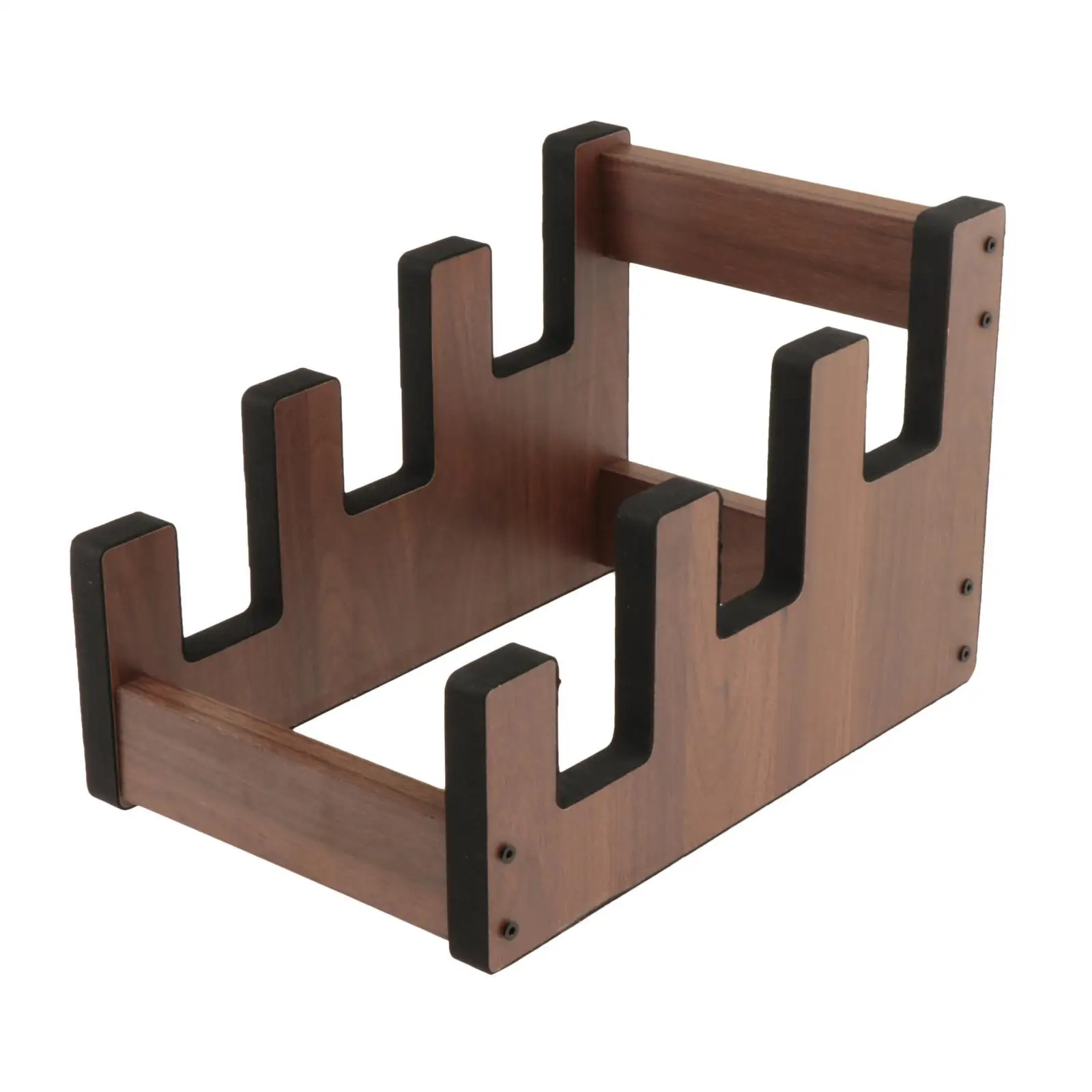 Guitar Stand 3 Guitars Display Rack Front Display Storage Space Saving for Multiple Guitars Guitar Rack for Electric Bass