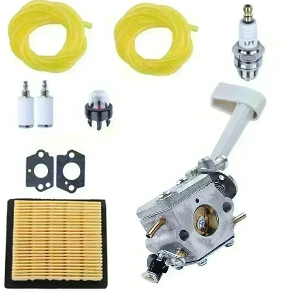 1set Carburetor Kit With Oil Pipes Fuel Filter For Ry08420 Ry08420a Leaf Blower 308054079 42CC Blower Tools Accessories