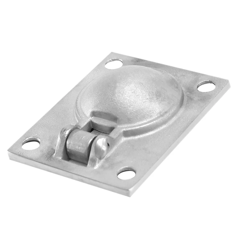 

6 шт., 48 х 38 мм, защелка люка для лодки, защелка шкафа, кольцо для скрытого монтажа, тянущая ручка, оборудование для морского серфинга, нержавеющая сталь 316