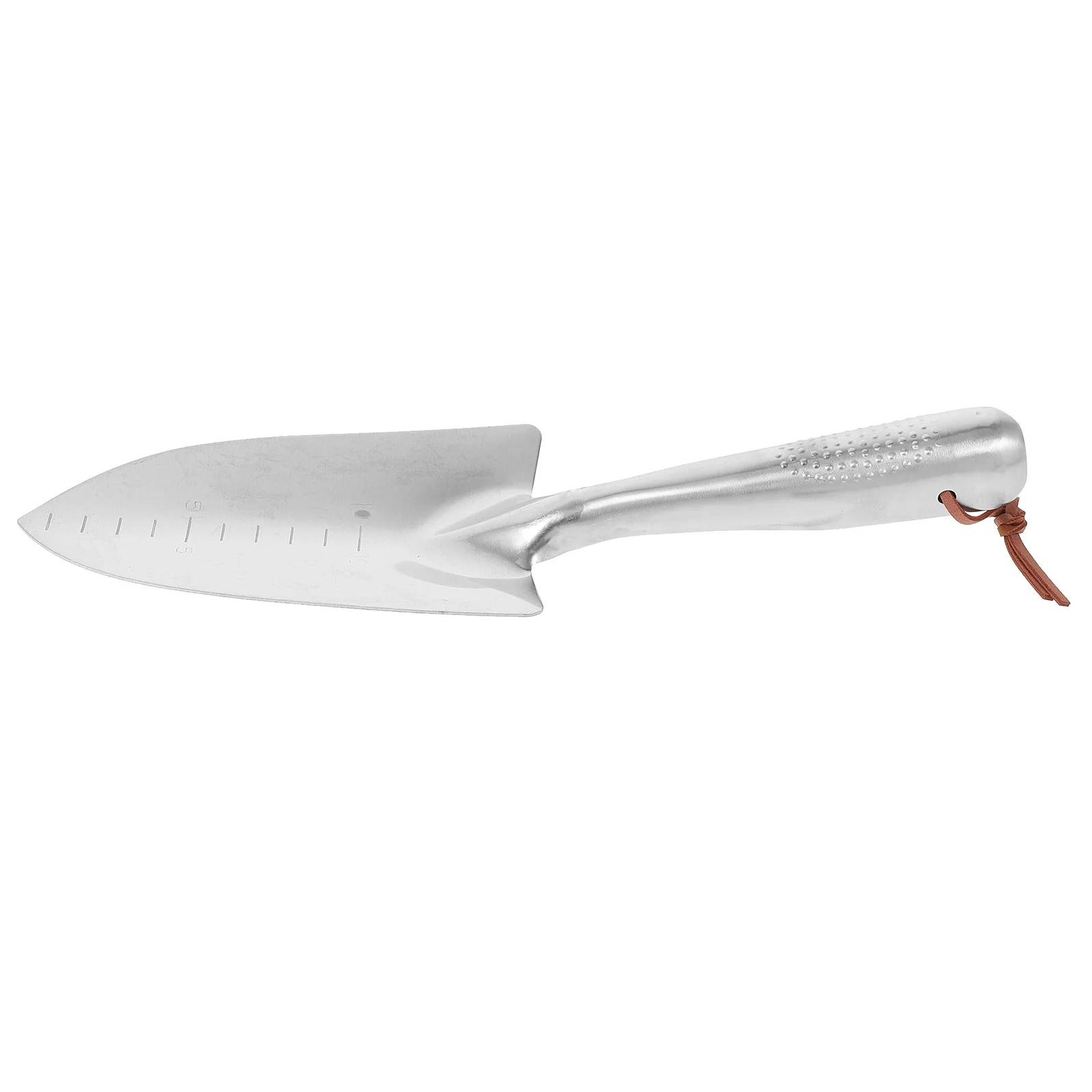 

Portable Stainless Steel Mini Hand Shovel 29x8cm Silver Graduated Garden Tool for Outdoor Sports Camping Emergency