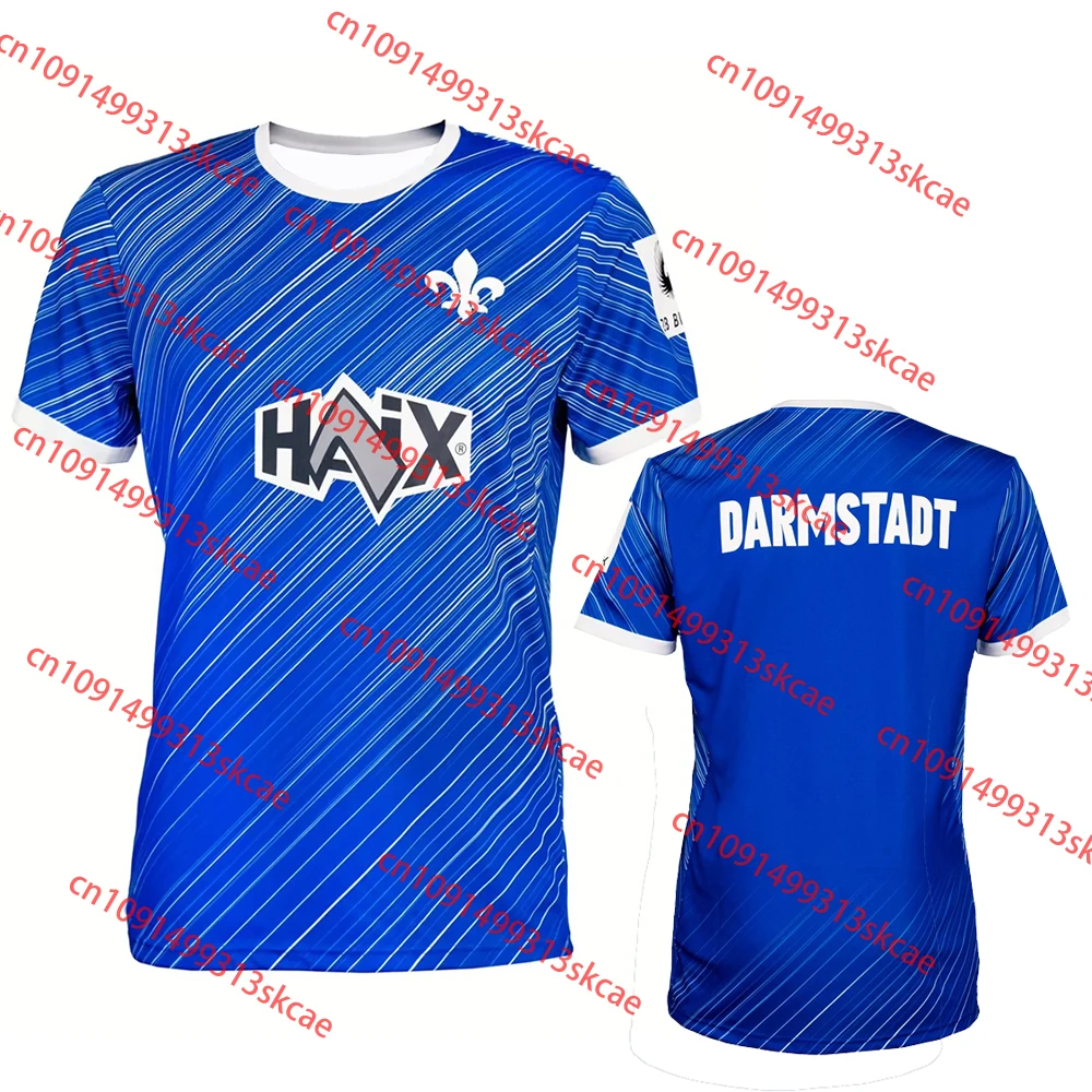 Camisas SV Darmstadt 98 2024-25 Sports T-shirt, men's and women's latest outdoor sports short-sleeved shirt, field training unde