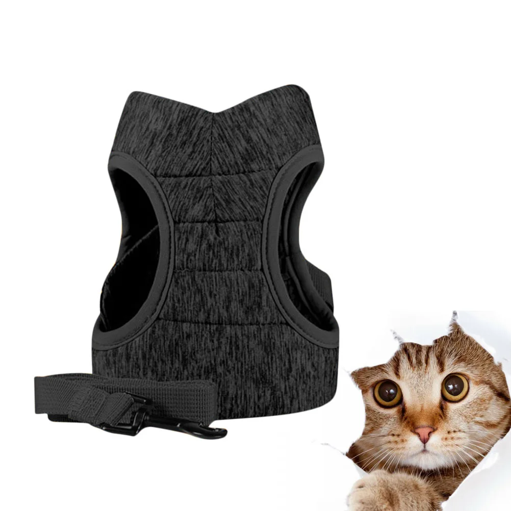

1 Piece Cat Chest Strap Soft Lightweight Material Easy Clean Safety Reflective Strip for Pet Harness Large Grey Cat Vest Style