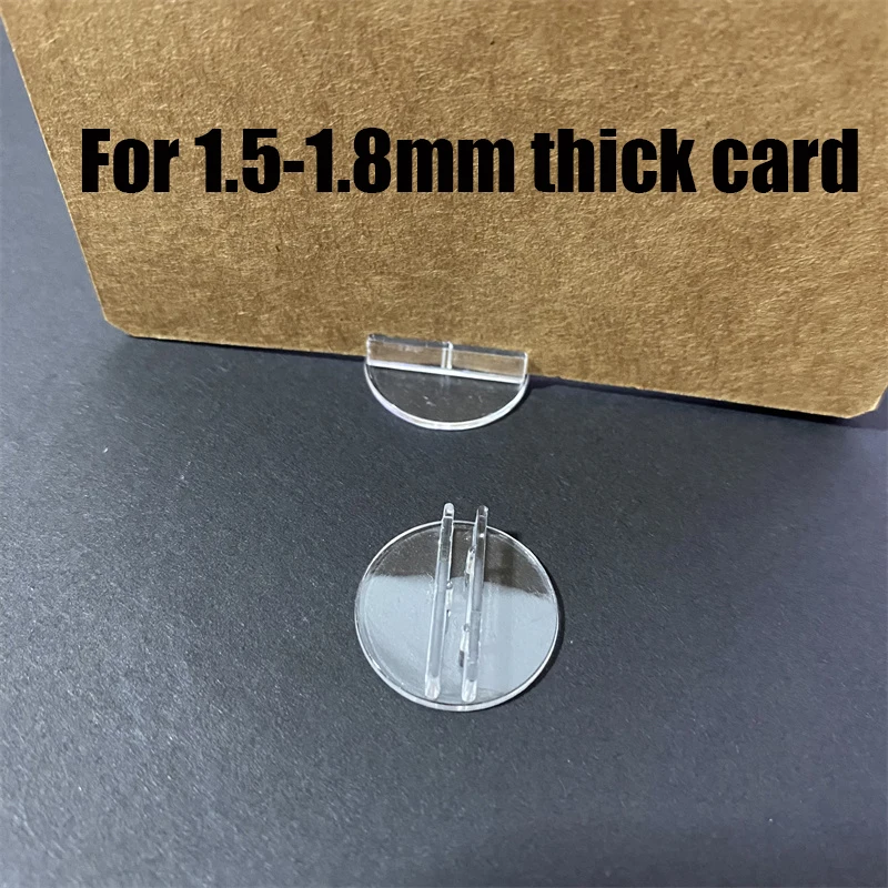 20PCS/Lot 4 Styles Transparent Plastic Stand Card Base for 1-2mm Cards Holder