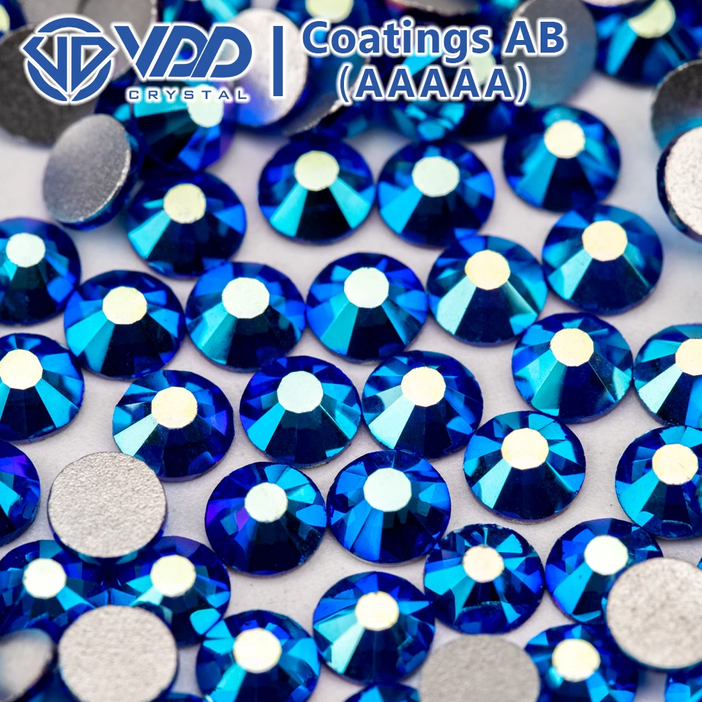 VDD SS4-SS30 AAAAA 074 Sapphire AB Glass Crystals Rhinestones Strass Flat Back Stones For Nail Art Craft Jewelry Decorations