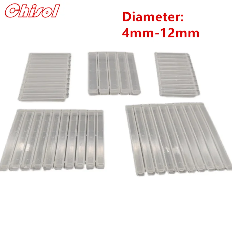 Diameter 4mm-12mm Connected Five Ten Milling Cutter Box Tap Plastic Packing Plastic Packaging Boxes 100pcs/lots Customized