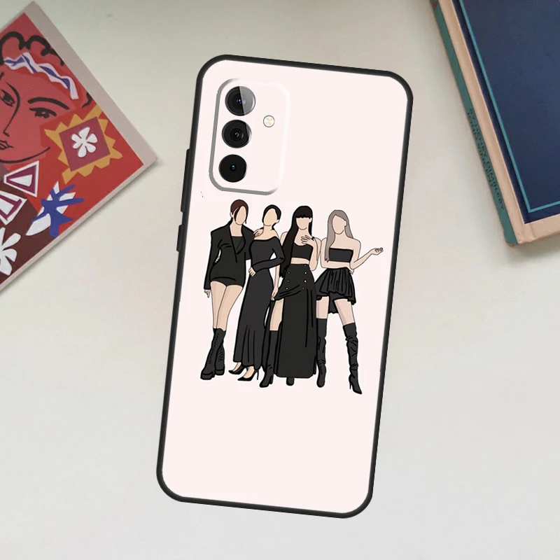 Korean Fashion Girl Kpop Band Case For Samsung Galaxy A52 A53 A54 A12 A13 A14 A32 A33 A34 A23 A24 A72 A73 A51 A71 A15 A25