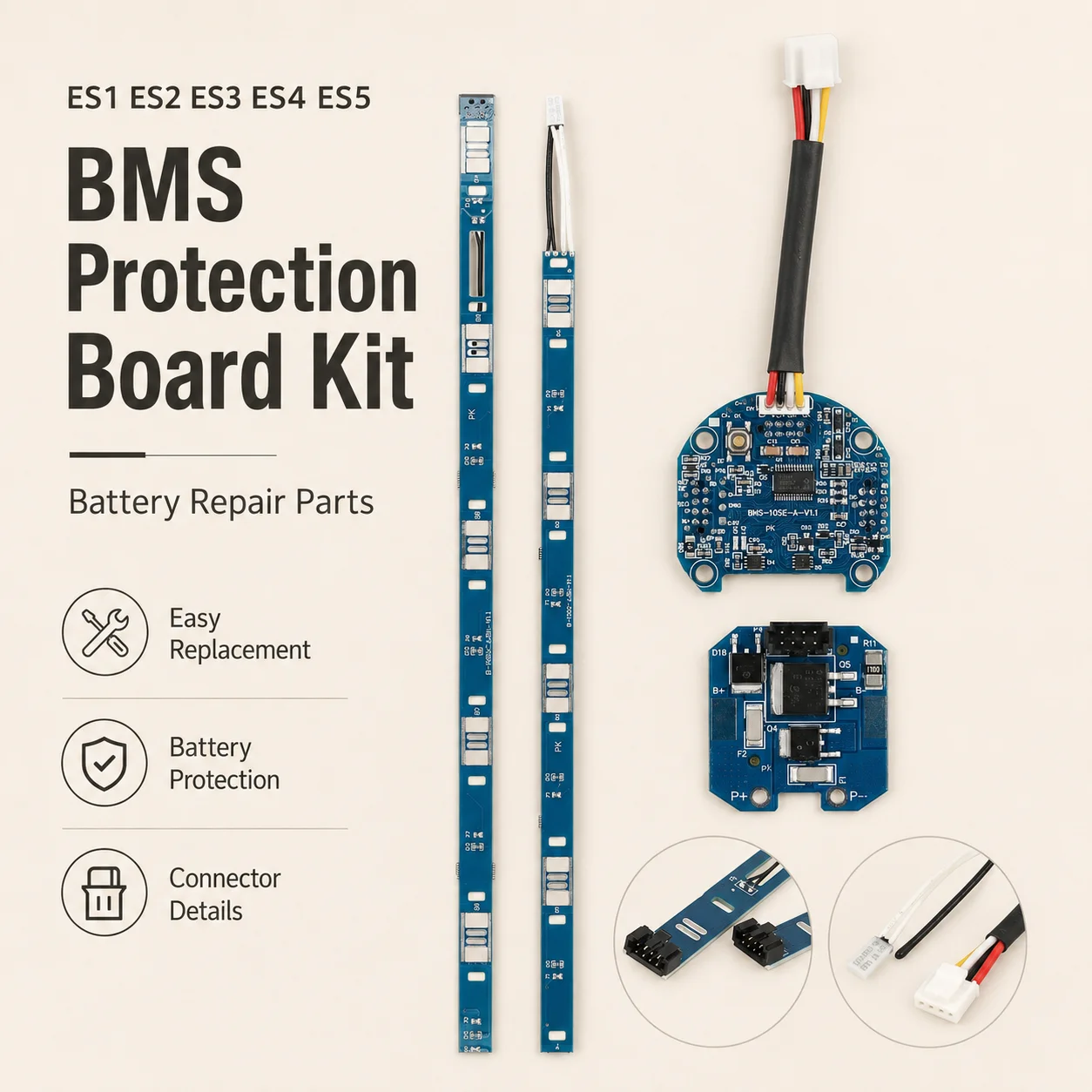 Battery BMS Protection Board Kit for Ninebot ES1 ES2 ES3 ES4 ES5 Electric Scooter Replacement Repair Spare Parts