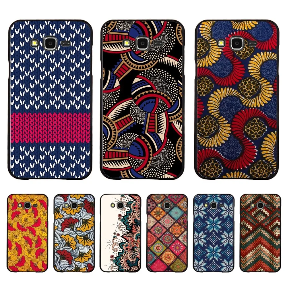 African Fashion Fabric Phone Case For Samsung J 7 plus 7core J7 neo J6 plus prime J6 J4 J5 Mobile Cover