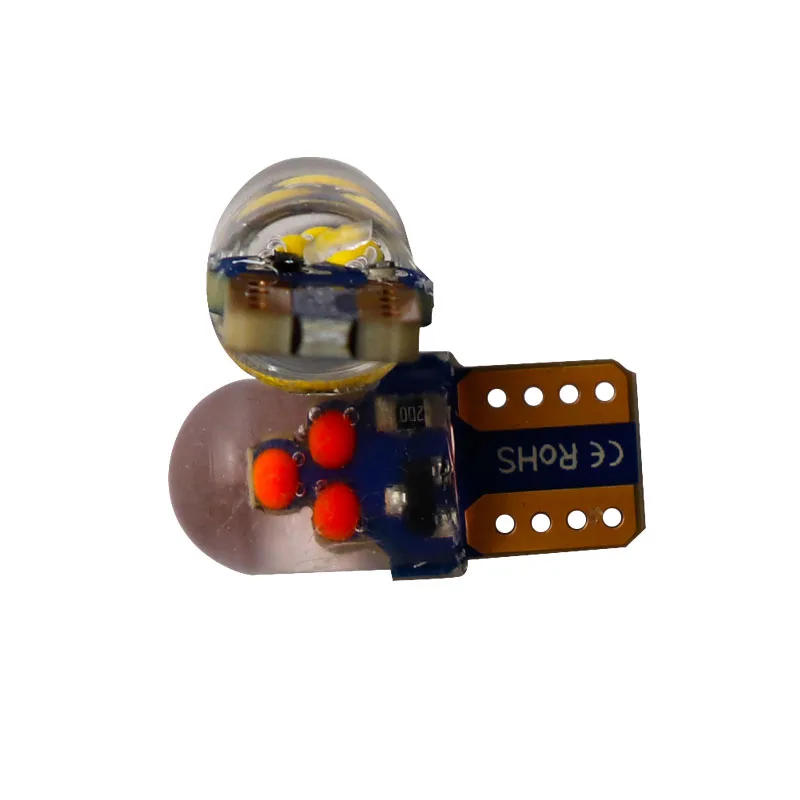 

100pcs T10 strobe flash silicone 6 chips Wedge Car Interior License Plate Dome Reading Light Car styling LED 12V White ice blue