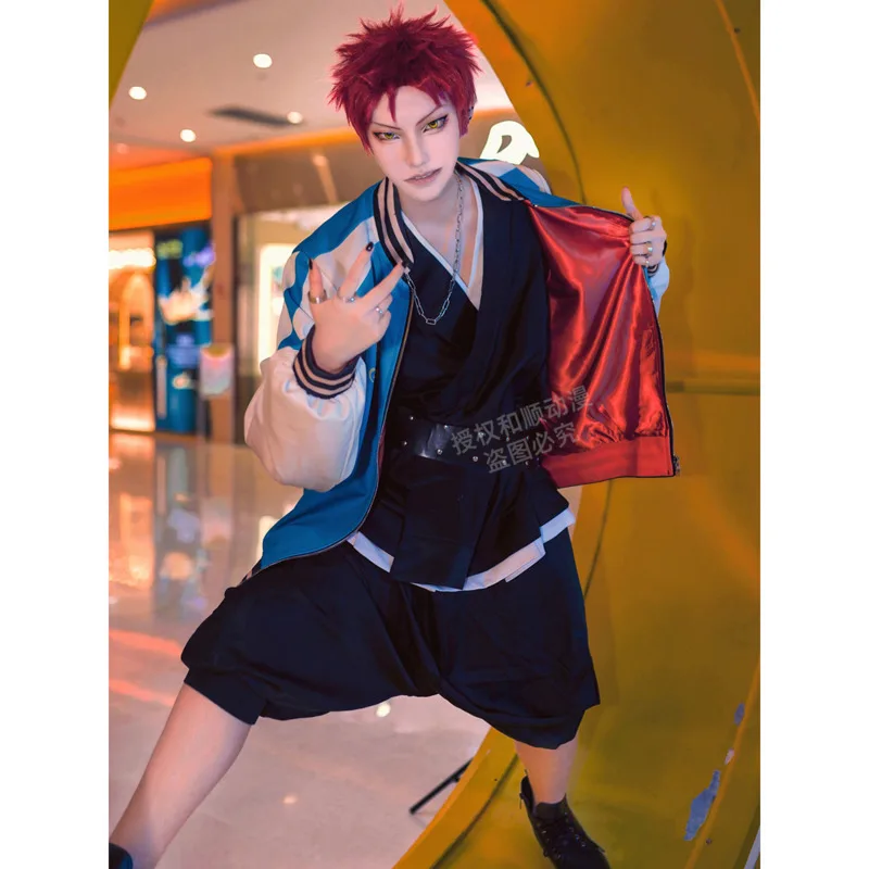 Harai Kuko Anime DRB Voice Actor Rap Hypnosis Microphone Costume Polo Yi Kong But Cosplay Suit Campus Style Halloween