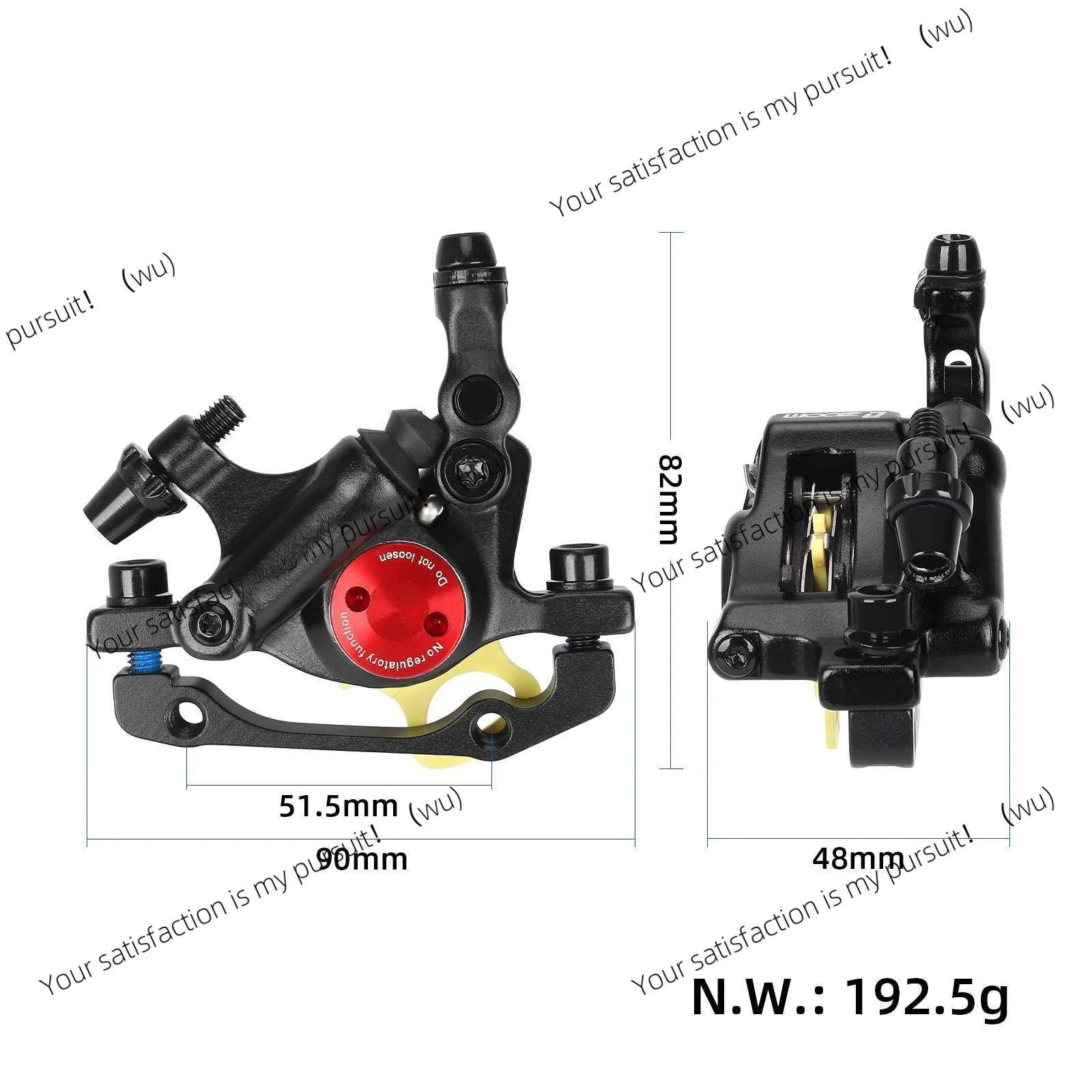 Adapted to Xiaomi Pro electric scooter Xtech oil brake, black high-performance wear-resistant hydraulic brake assembly