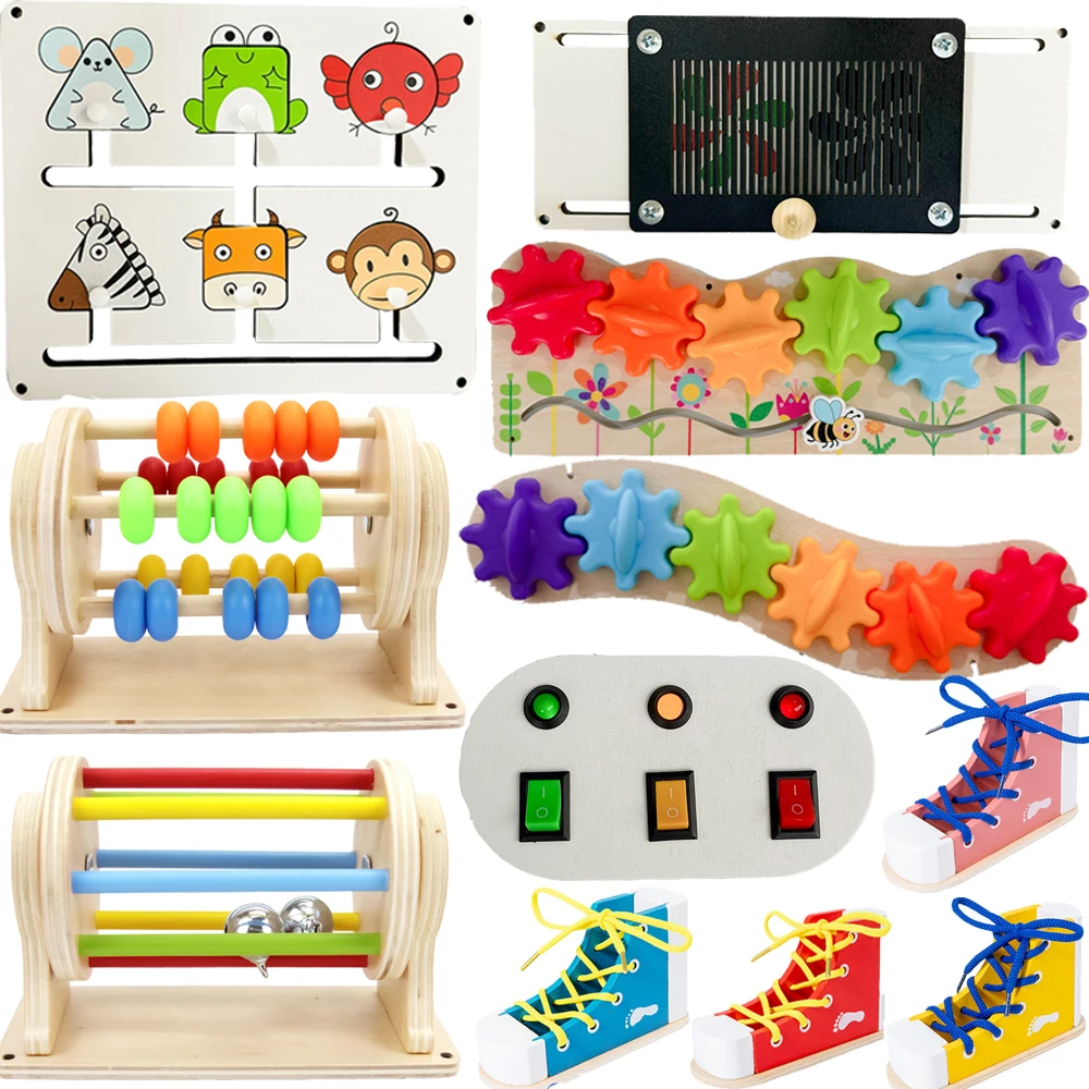 New 2025 Busy Board Accessories Toys Montessori Early Education Puzzle Toys Parts Hands on Ability Training Support Wholesale