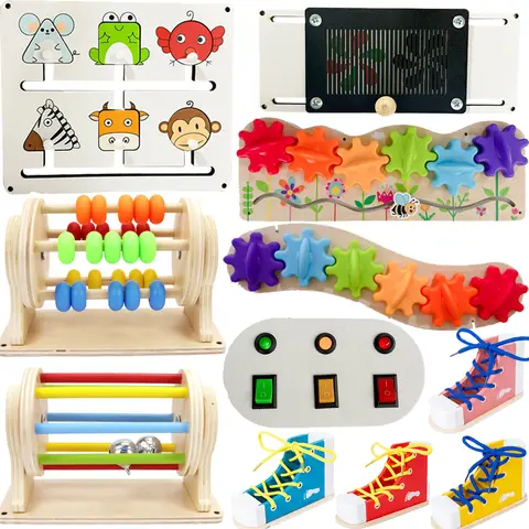 신제품 2025 바쁜 보드 액세서리 장난감 몬테소리 조기 교육 퍼즐 장난감 부품 손재주 훈련 지원 도매