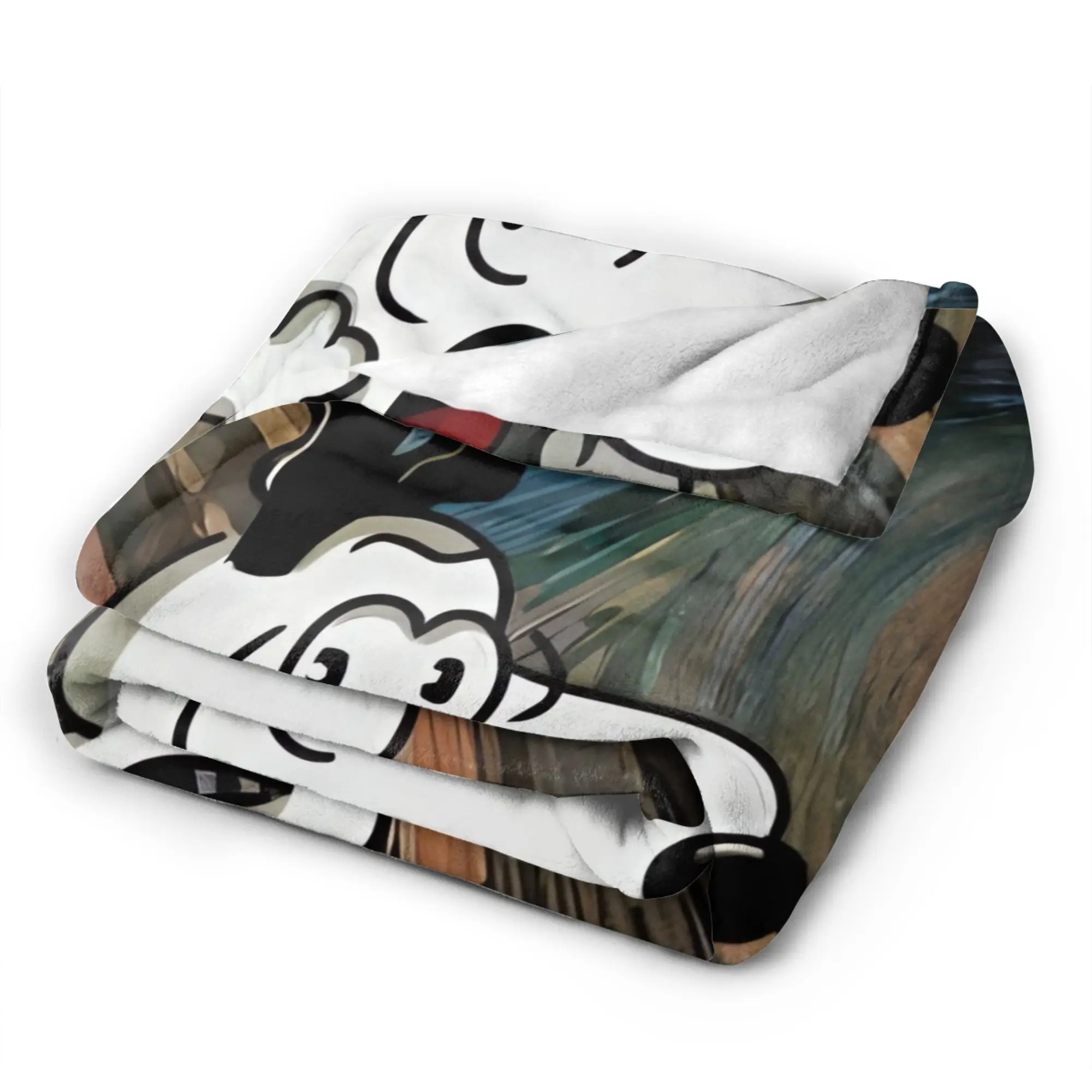 Scream Snoopys Flannel Blanket Autumn Soft Bedding Throws for Kids Home Decor Novelty Bedspread Sofa Bed Cover