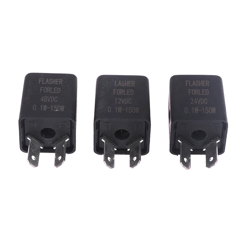 12V/24V48V Flasher Relay with Buzzer Indicator Motorcycle Inbuilt Beeper Flasher relay for Turn Signal LED Blinker